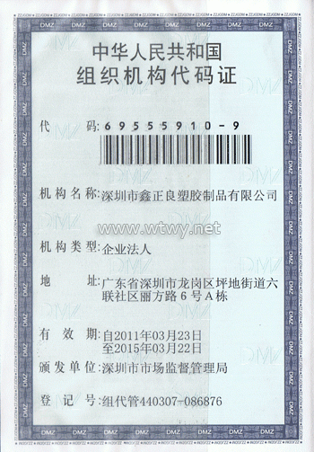 组织机构代码